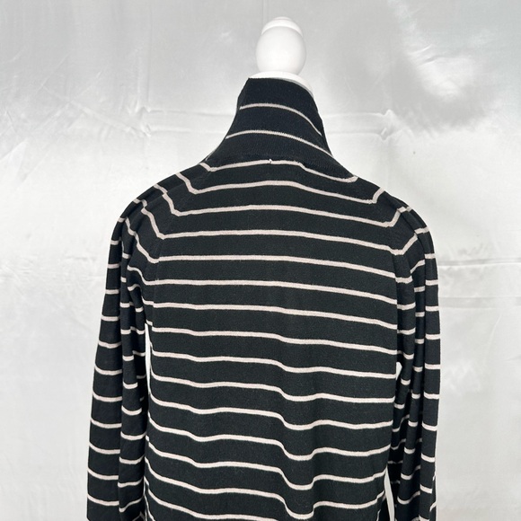 A New Day NWT Long Cardigan Beige & Black Open Front Pockets‎ Sizes Large - Picture 10 of 12